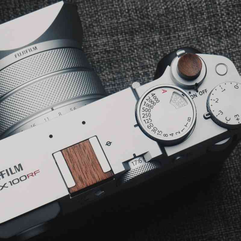 Cover Set Fuji GFX100RF GFX50 Hotshoe Shutter Button Wood