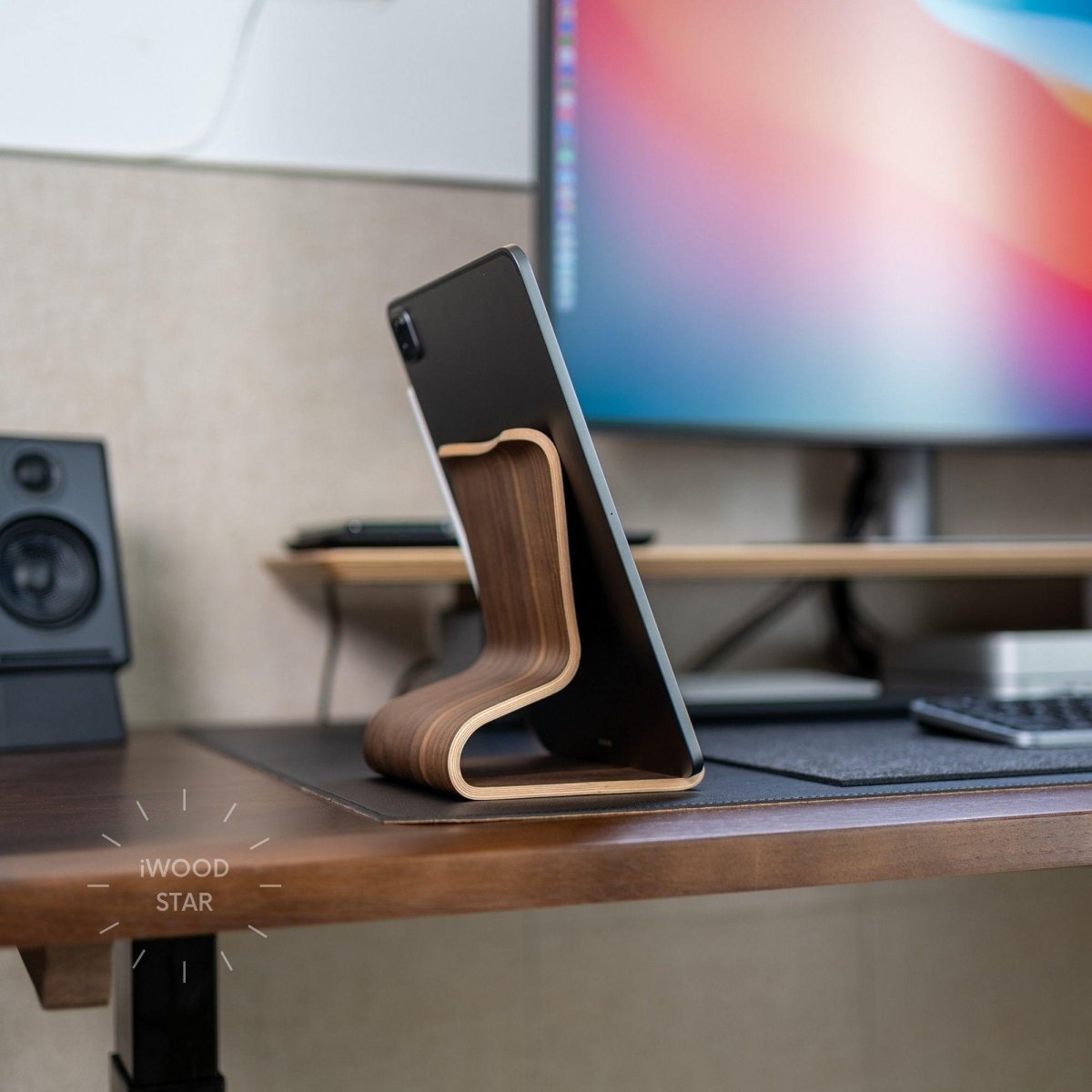 Handcrafted Wooden Tablet Stand Holder for iPad and Tablets