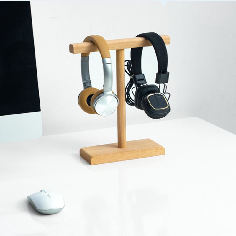 Organize and Display Your Headsets with a Stylish Wooden Stand