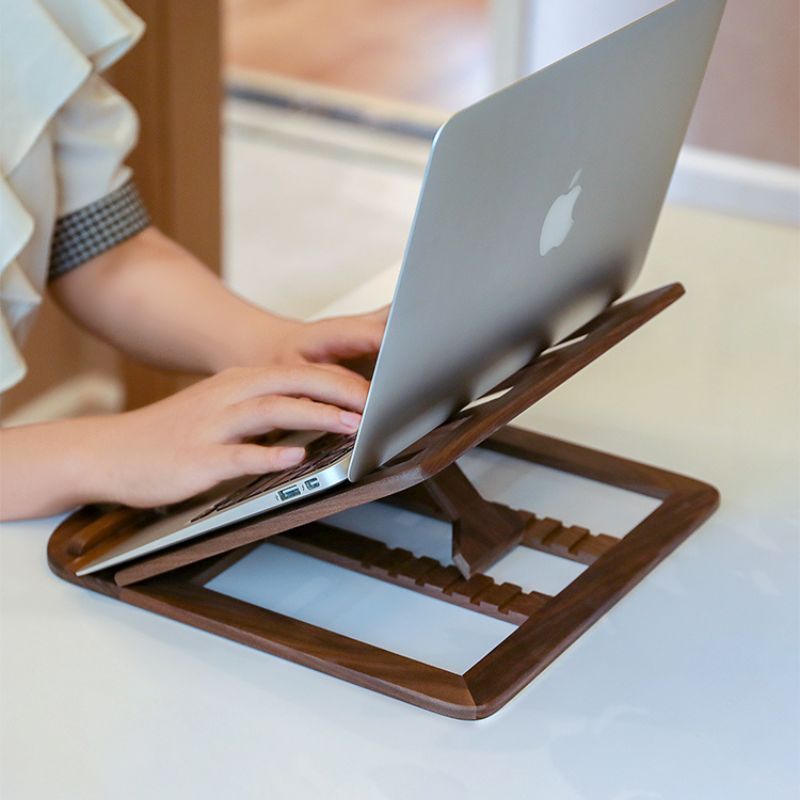 The Benefits of Using a Wooden Laptop Stand Holder for Improved Ergonomics - iWoodStore