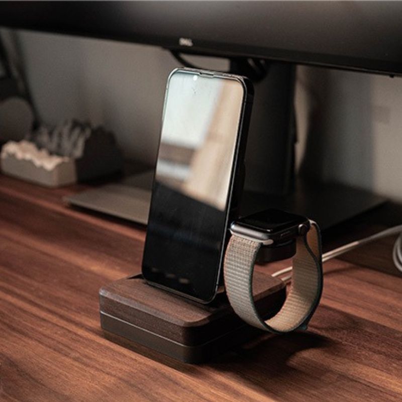 2 in 1 Magsafe Stand iPhone iWatch - iWoodStore
