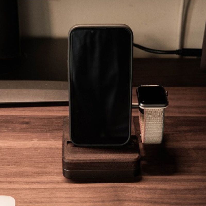2 in 1 Magsafe Stand iPhone iWatch - iWoodStore