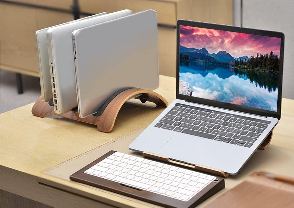 3 in 1 Vertical MacBook Docking Station - iWoodStore