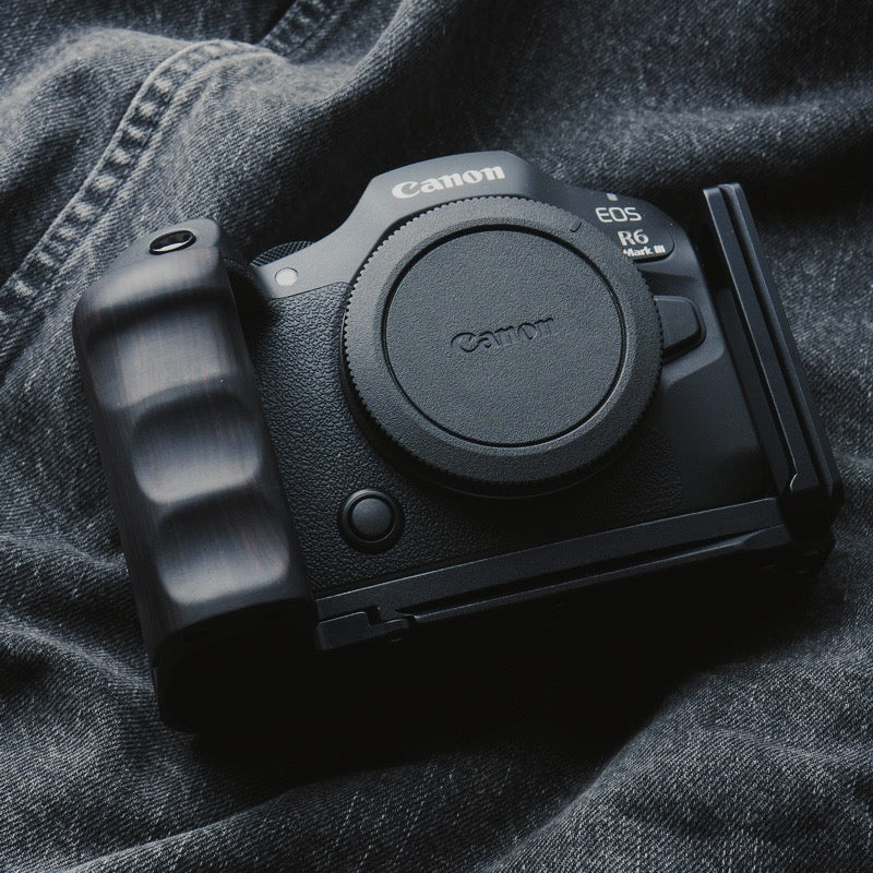 Canon EOS R6 R5用 木製ハンドグリップ 📷 iWoodStore