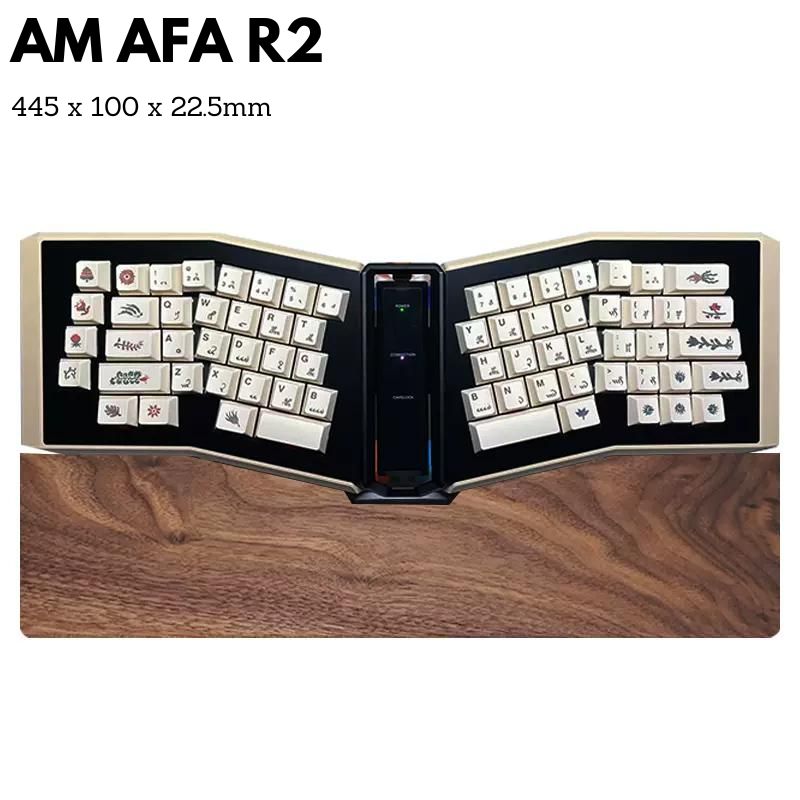AM AFA R2 Mechanical Keyboard Palm Rest Wrist Rest Wrist Rest Support Keychron (Alice Layout) QMK/VIA Wireless Custom Mechanical Keyboard