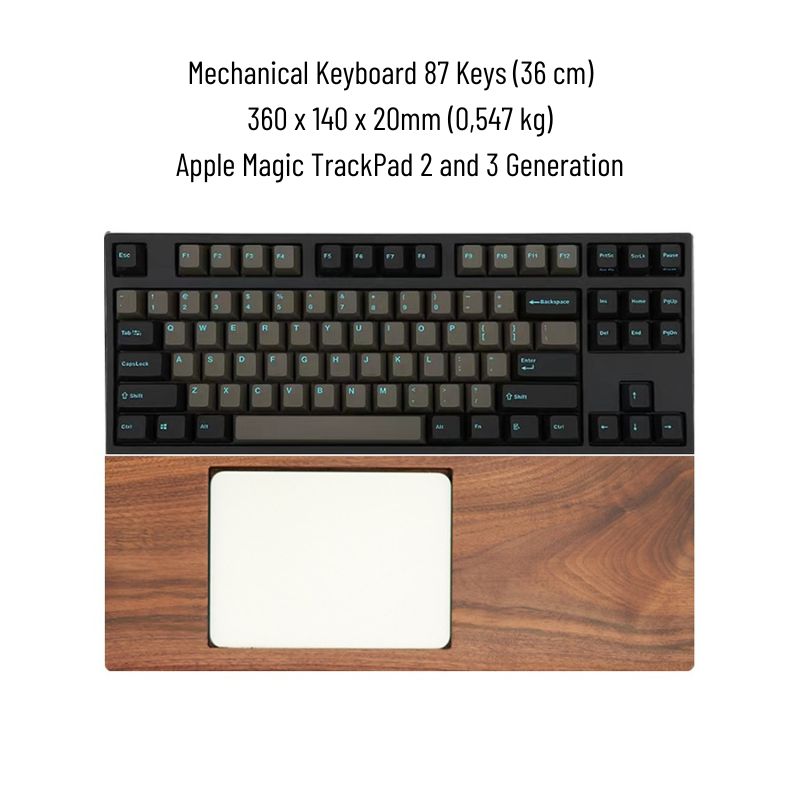 Apple Magic TrackPad Tray for Mechanical Keyboard Palm Rest Support