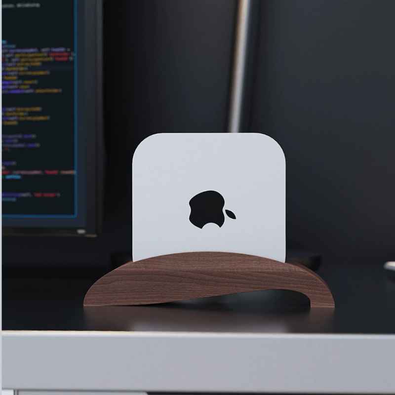 Wooden Vertical Stand for Apple Mac Studio