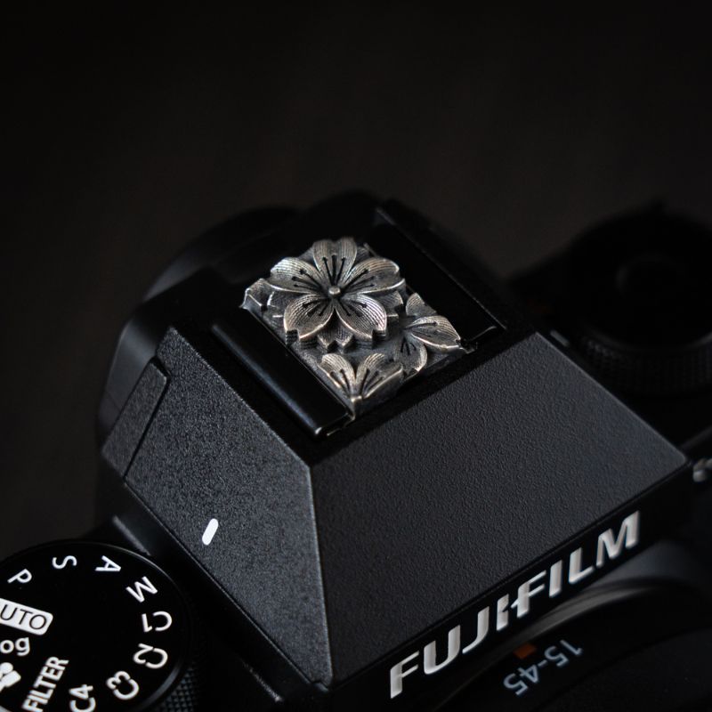 Beautiful Sakura Series Handmade 925 Sterling Silver Leica Fujifilm Shutter Button Hot Shoe Cover iwoodstore