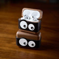 Big-Eye Minion Handmade Leather Wood AirPods Pro Case iWoodStore