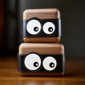 Big-Eye Minion Handmade Leather Wood AirPods Pro Case iWoodStore