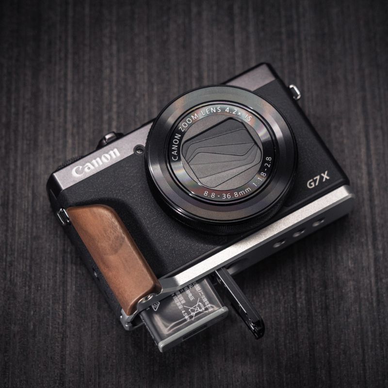 Canon G7X Mark III grip YW wood iwoodstore