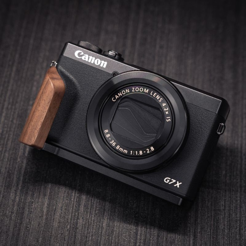 Canon G7X Mark III grip YW wood iwoodstore