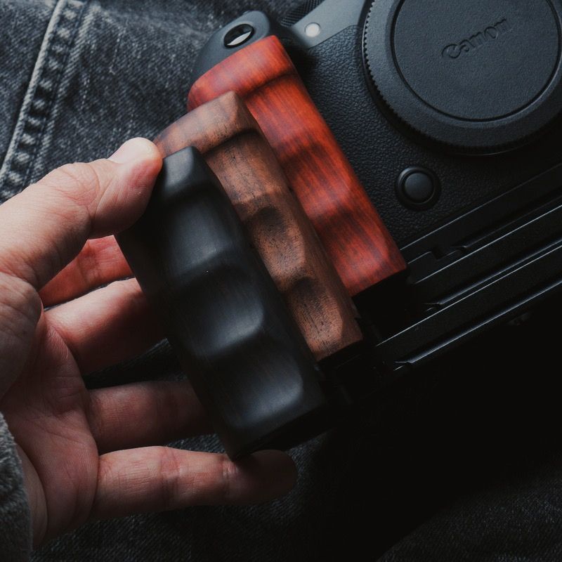 Canon EOS R6 R5用 木製ハンドグリップ 📷 iWoodStore