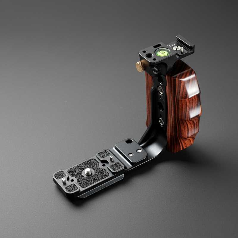 Ergonomic Wood Grip for Mamiya RZ/RB, Hasselblad 203/205 & Contax 645 (Arca-Swiss L-Plate)