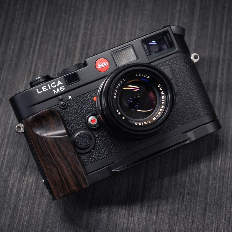 Film Camera Universal Leica M grip wooden handle for leica m1 m2 m3 m6 m7 mp handgrip real wood brown walnut dark ebony rosewood iwoodstore