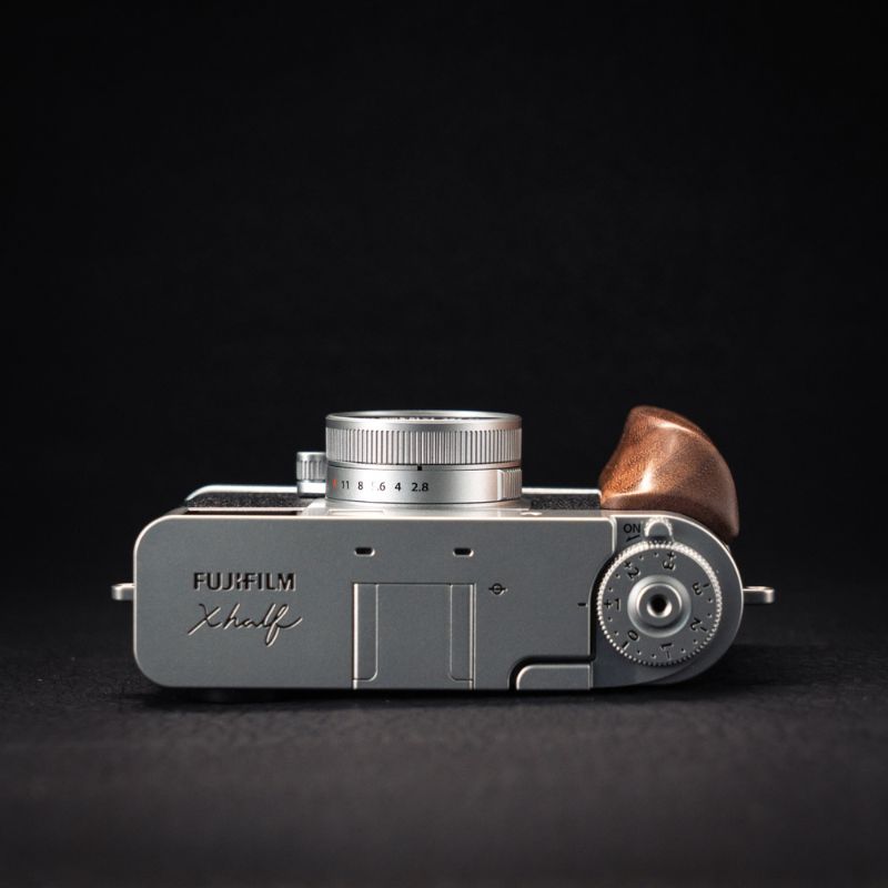 Handcrafted Wooden Grip for Fujifilm Xhalf | Ergonomic Arca-Swiss Handgrip