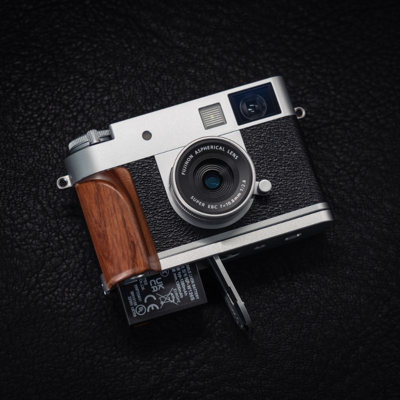 Handcrafted Wooden Grip for Fujifilm Xhalf | Ergonomic Arca-Swiss Handgrip