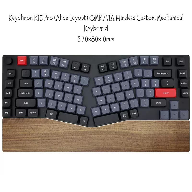 Keychron K15 Pro Alice Mechanical Keyboard Palm Rest Wrist Rest Wrist Rest Support Keychron K15 Pro (Alice Layout) QMK/VIA Wireless Custom Mechanical Keyboard