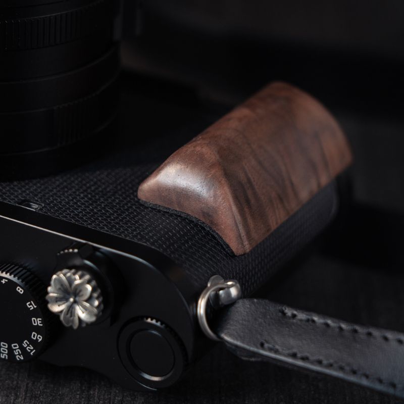 Leica Q3 Q2 Grip Wooden Handgrip for Q3 Q2 Leica Brown Walnut Dark Ebony