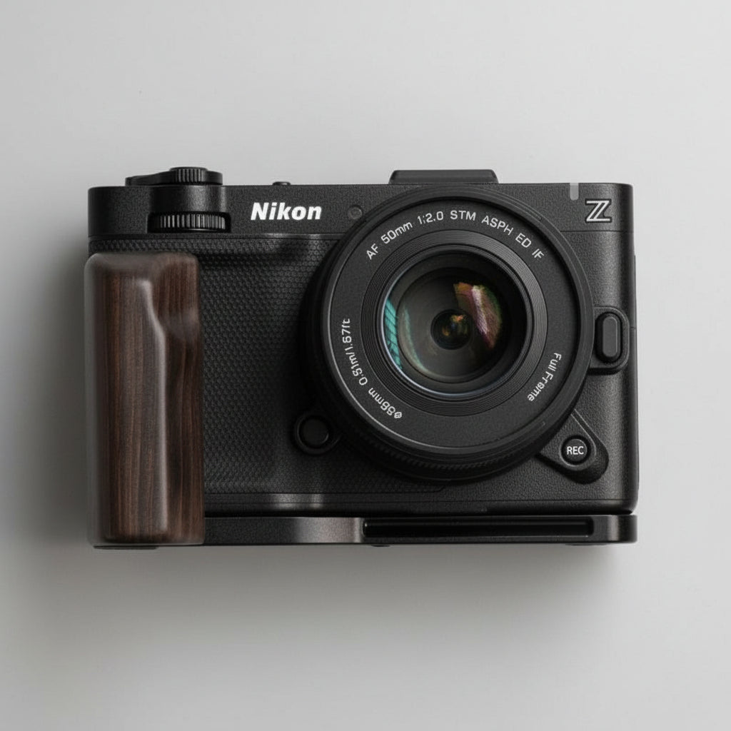 Nikon ZR Ergonomic Wood Grip (Arca-Swiss L-Plate) MS Design 