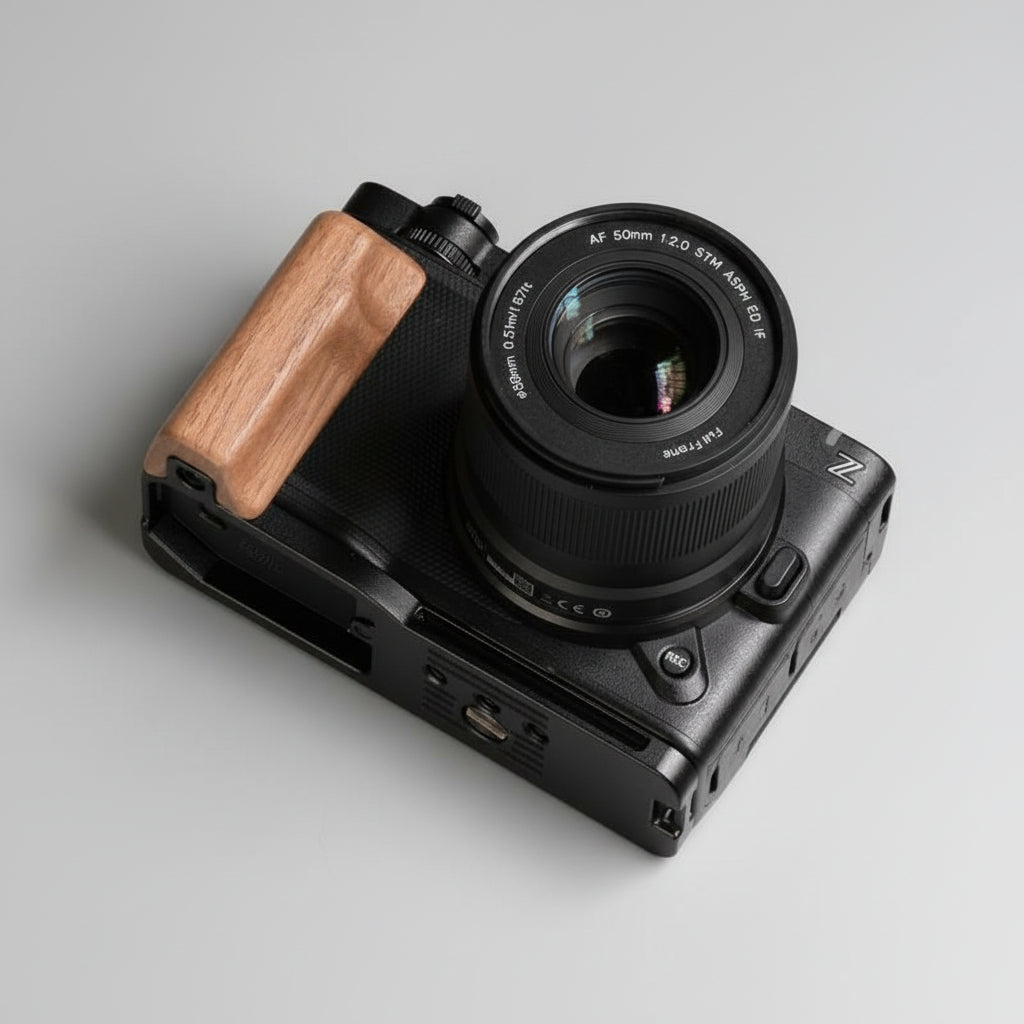 Nikon ZR Ergonomic Wood Grip (Arca-Swiss L-Plate) MS Design 