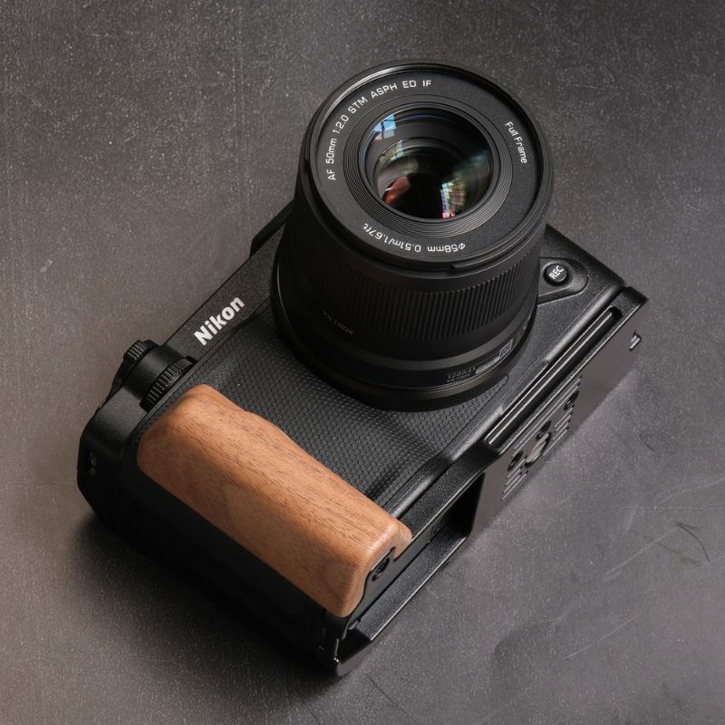 Nikon ZR Ergonomic Wood Grip (Arca-Swiss L-Plate) MS Design 