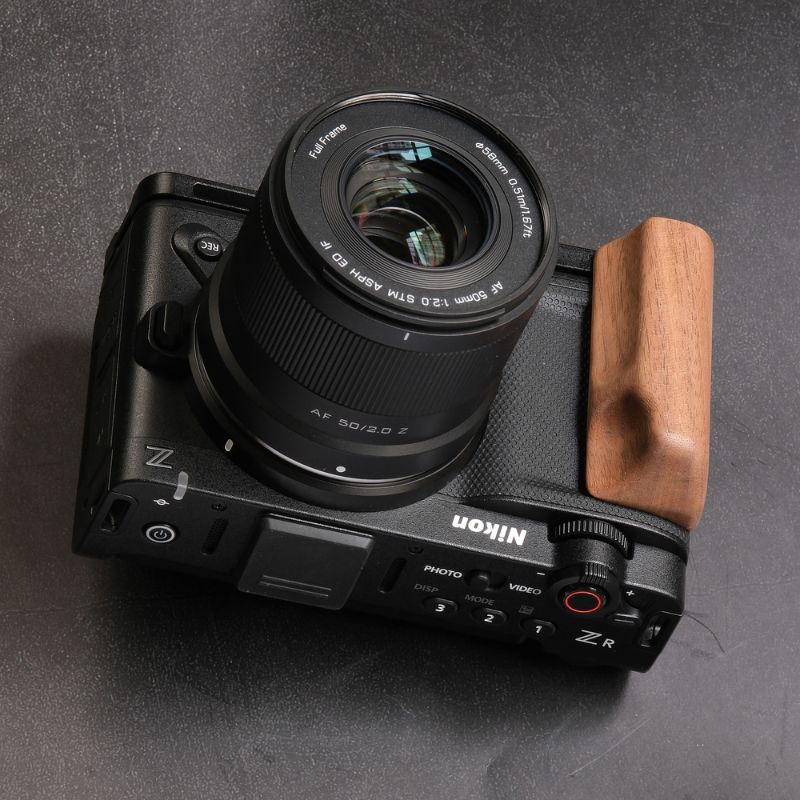 Nikon ZR Ergonomic Wood Grip (Arca-Swiss L-Plate) MS Design 