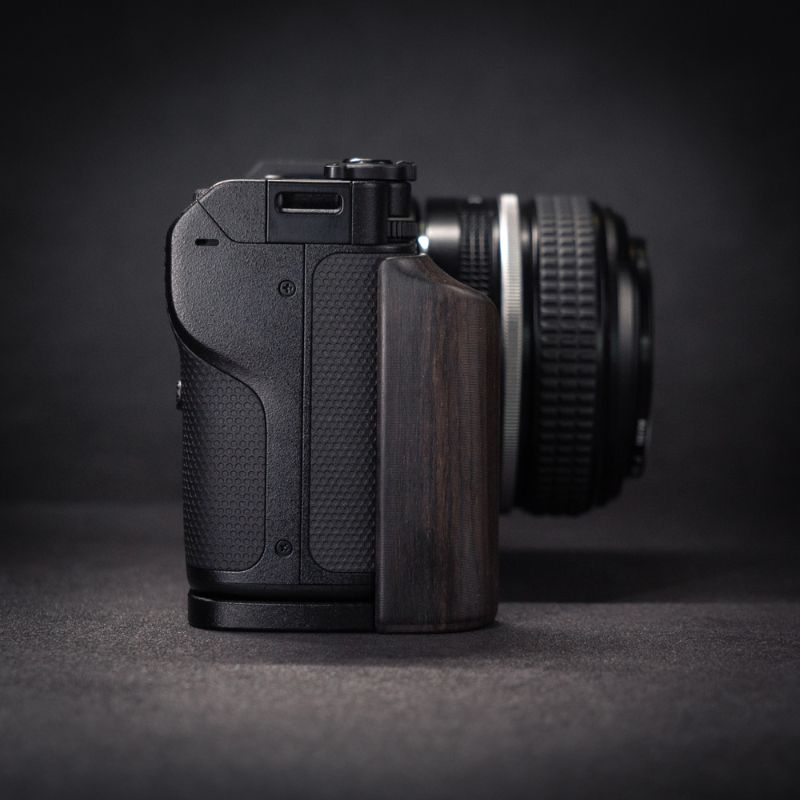 Nikon ZR Ergonomic Wood Grip (Arca-Swiss L-Plate) - iWoodStore.com