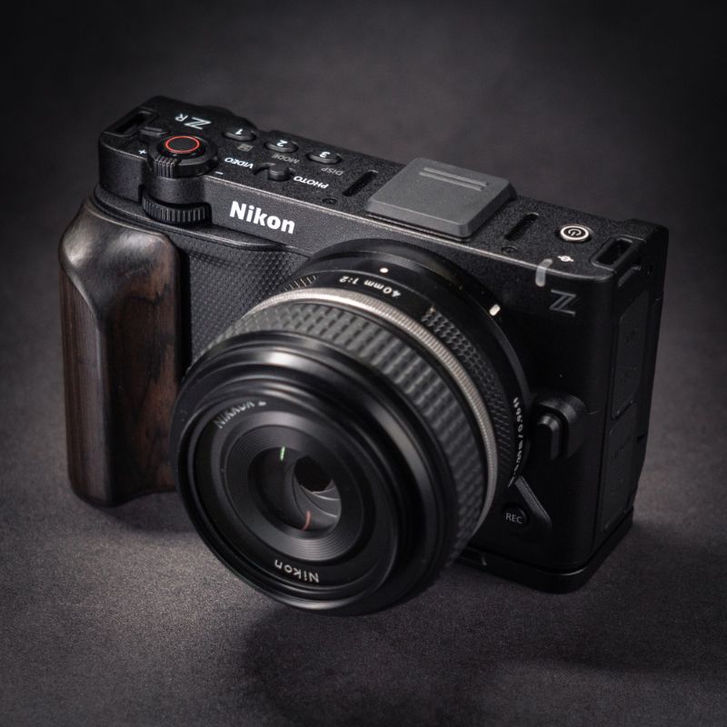 Nikon ZR Ergonomic Wood Grip (Arca-Swiss L-Plate) - iWoodStore.com