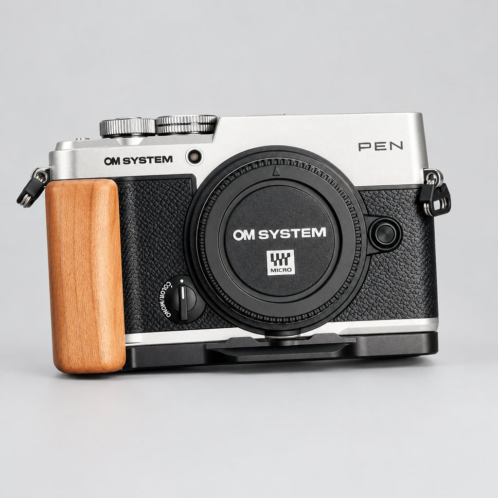 OM System PEN 2026 Handcrafted Solid Wood L-Grip iwoodstore