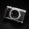 Wooden Hand Grip & Baseplate for Panasonic LUMIX L10 Black Walnut & Ebony