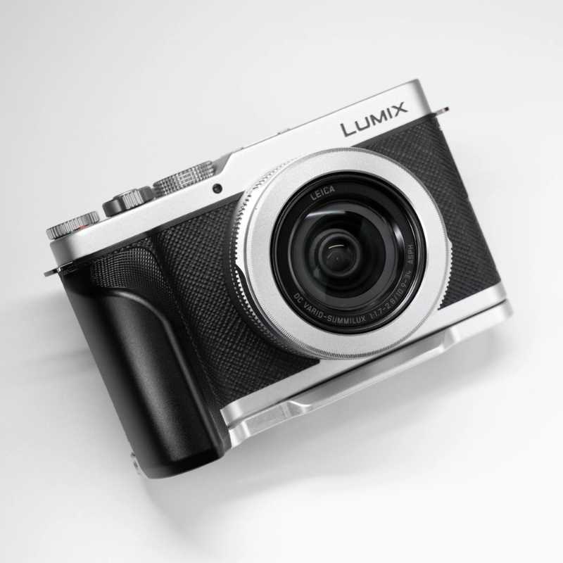 Wooden Hand Grip & Baseplate for Panasonic LUMIX L10 Black Walnut & Ebony