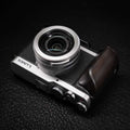 Wooden Hand Grip & Baseplate for Panasonic LUMIX L10 Black Walnut & Ebony