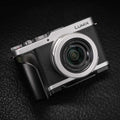 Wooden Hand Grip & Baseplate for Panasonic LUMIX L10 Black Walnut & Ebony