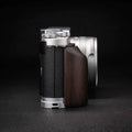 Wooden Hand Grip & Baseplate for Panasonic LUMIX L10 Black Walnut & Ebony
