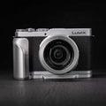 Wooden Hand Grip & Baseplate for Panasonic LUMIX L10 Black Walnut & Ebony