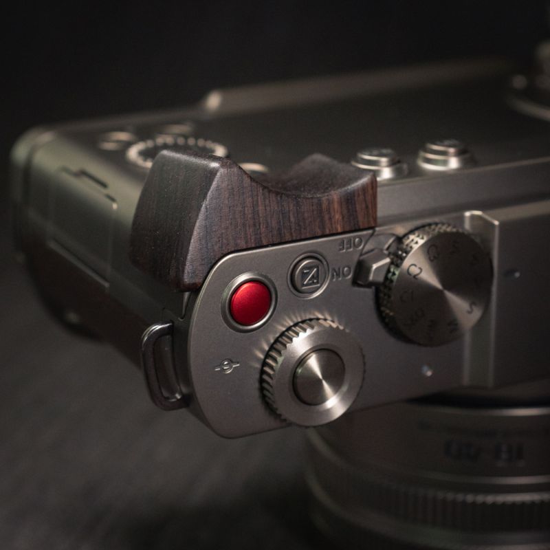 Premium Wooden Finger Grip for Panasonic Lumix S9 | iWoodStore