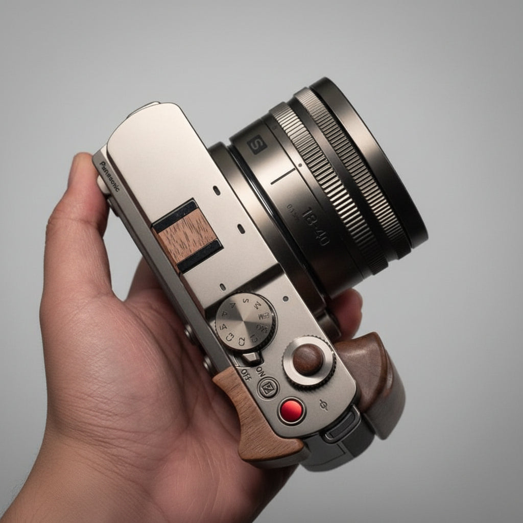 Premium Wooden Finger Grip for Panasonic Lumix S9 | iWoodStore