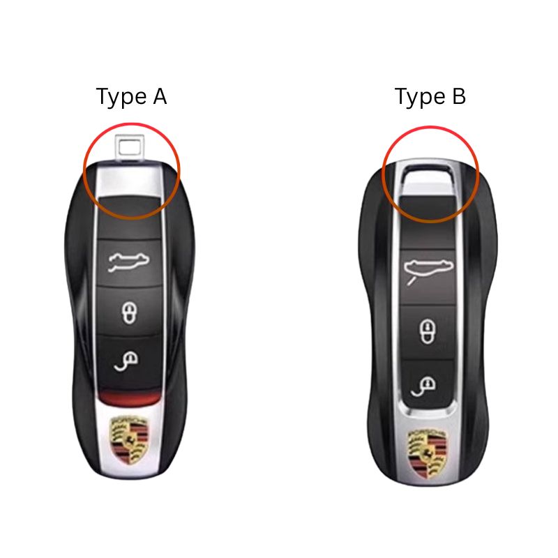 Premium Dark Ebony Sandalwood Key Fob Case for Porsche Macan Panamera Cayenne iWoodStore