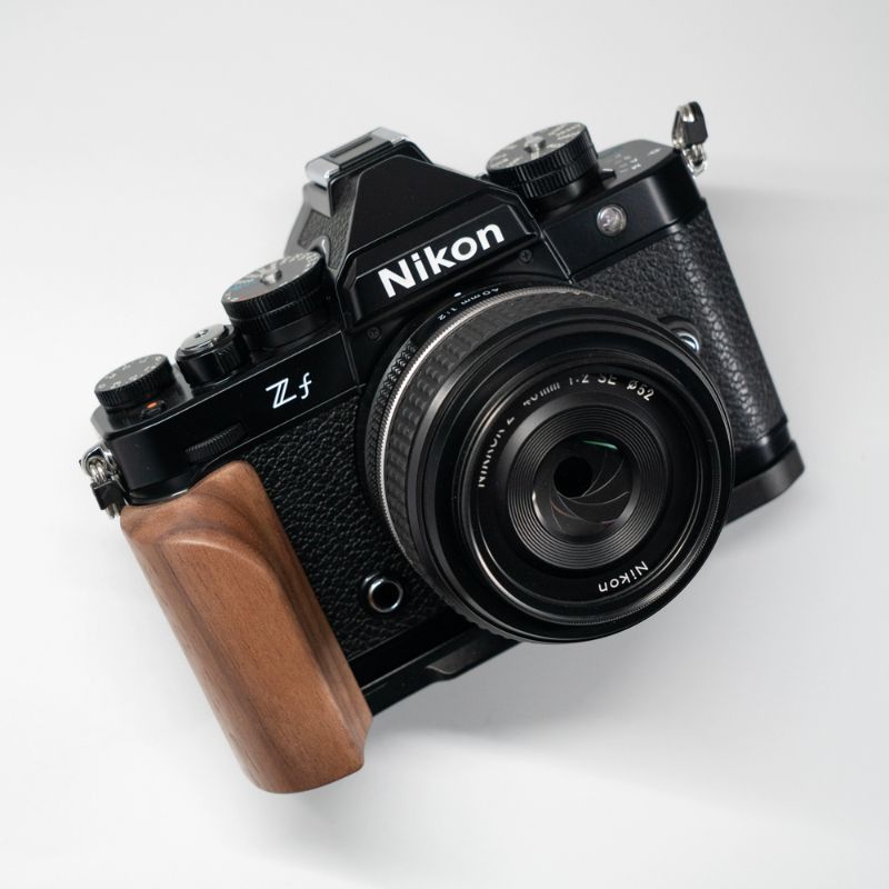 Nikon Zf Wood Grip | Ergonomic Handgrip with Arca-Swiss Plate