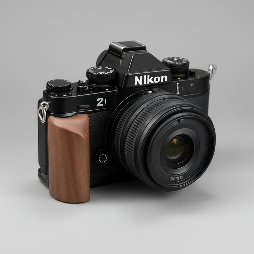 Premium Wooden Handgrip for Nikon Zf | Ergonomic L-Shape with Arca-Swiss Base iwoodstore