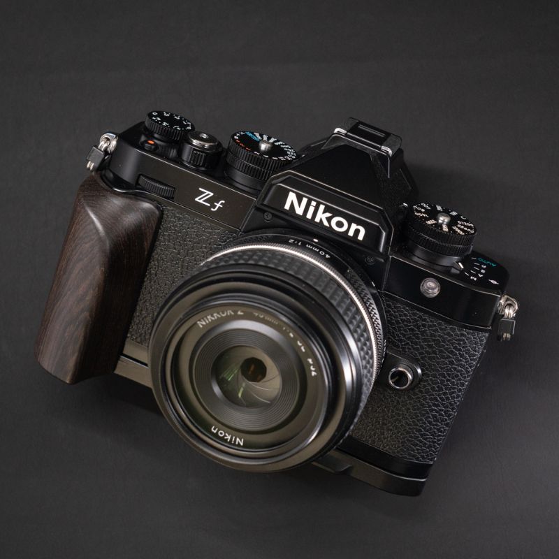 Premium Wooden Handgrip for Nikon Zf | Ergonomic L-Shape with Arca-Swiss Base iwoodstore