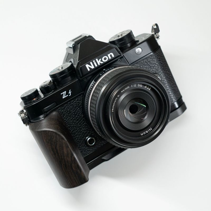 Premium Wooden Handgrip for Nikon Zf | Ergonomic L-Shape with Arca-Swiss Base iwoodstore