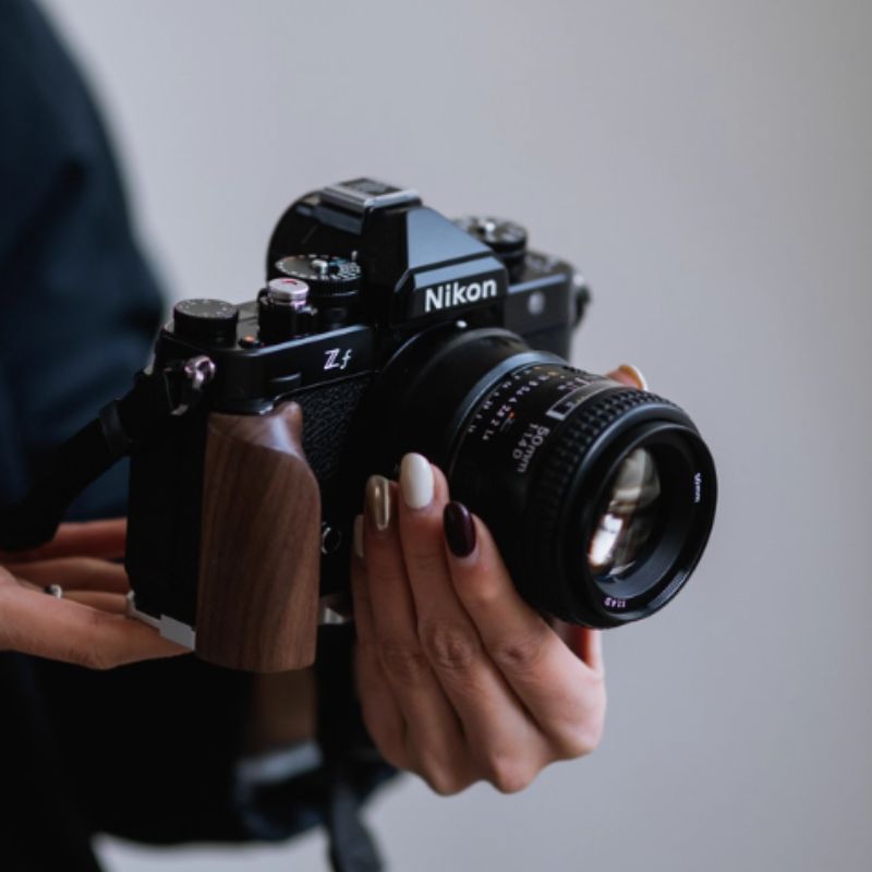 Nikon Zf Wood Grip | Ergonomic Handgrip with Arca-Swiss Plate