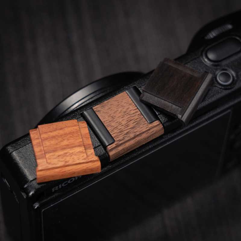 Wooden Ricoh GR4 Hot Shoe Cover – Handmade Camera Accessory