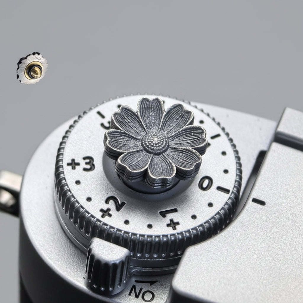 S925 Silver Shutter Button for Nikon ZF, Fujifilm XT5 X100VI, Leica M and Q iwoodstore