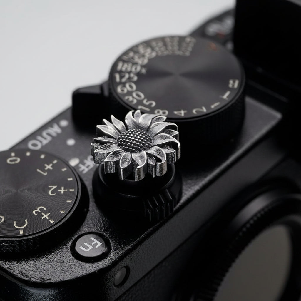 S925 Silver Shutter Button for Nikon ZF, Fujifilm XT5 X100VI, Leica M and Q iwoodstore