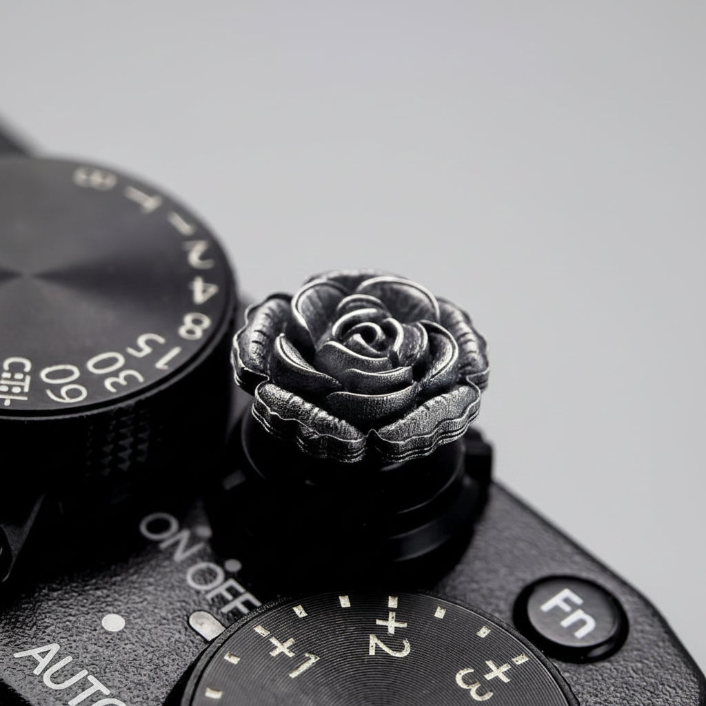 S925 Silver Shutter Button for Nikon ZF, Fujifilm XT5 X100VI, Leica M and Q iwoodstore