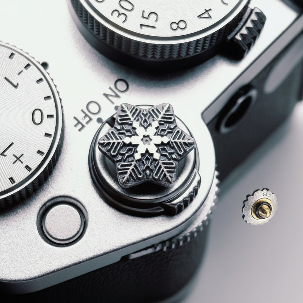 S925 Silver Shutter Button for Nikon ZF, Fujifilm XT5 X100VI, Leica M and Q iwoodstore