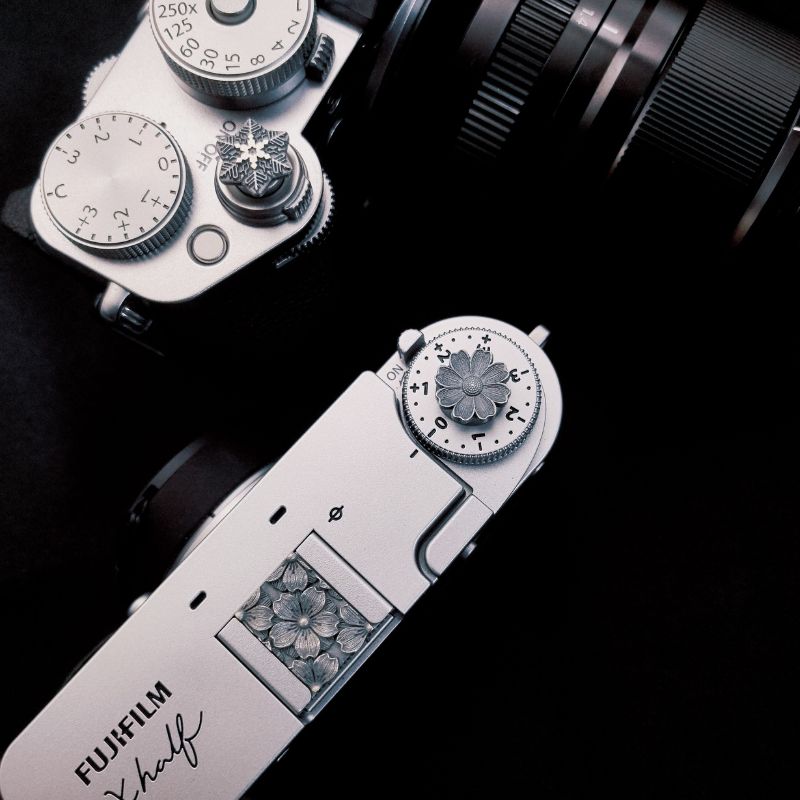 S925 Silver Shutter Button for Nikon ZF, Fujifilm XT5 X100VI, Leica M and Q iwoodstore